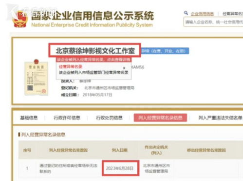 热度升级常态化管理 蔡徐坤工作室落列异常，透视内娱复杂生态与文化服务局限